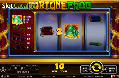 Οθόνη3. Fortune Frog (Top Trend Gaming) Κουλοχέρης