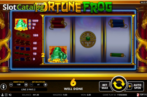 Οθόνη5. Fortune Frog (Top Trend Gaming) Κουλοχέρης