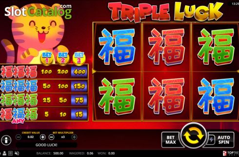 Οθόνη2. Triple Luck Κουλοχέρης