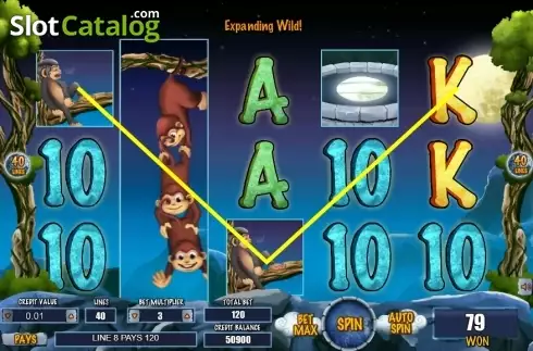 Οθόνη4. Monkey and the Moon Κουλοχέρης