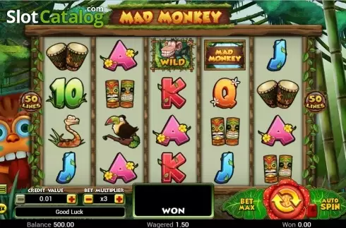 Οθόνη2. Mad Monkey (TOP TREND GAMING) Κουλοχέρης