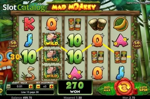 Οθόνη3. Mad Monkey (TOP TREND GAMING) Κουλοχέρης