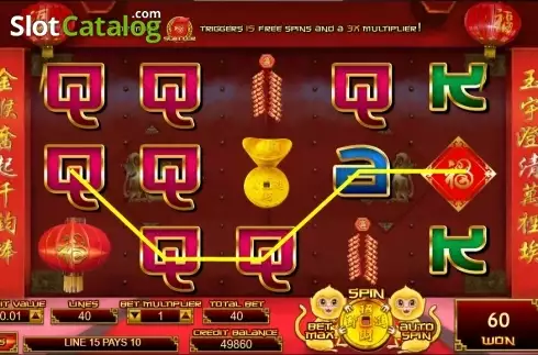 Οθόνη3. Year of the monkey (TopTrendGaming) Κουλοχέρης