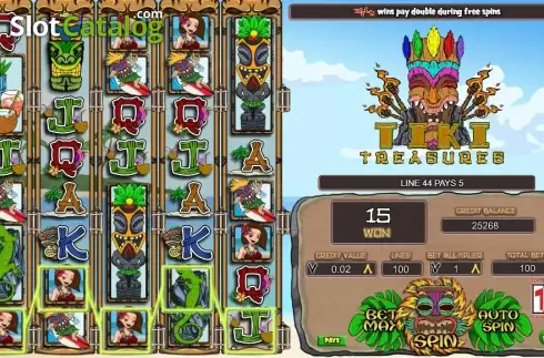 Οθόνη4. Tiki Treasures (TTG) Κουλοχέρης