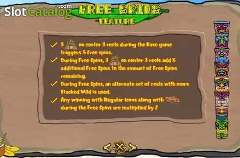 Οθόνη7. Tiki Treasures (TTG) Κουλοχέρης