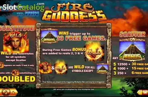 Οθόνη5. Fire Goddess (TopTrendGaming) Κουλοχέρης