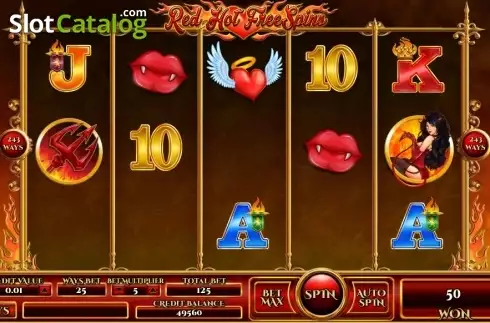 Οθόνη4. Red Hot Free Spins Κουλοχέρης