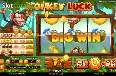 Οθόνη5. Monkey Luck Κουλοχέρης