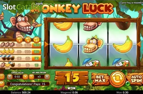 Οθόνη3. Monkey Luck Κουλοχέρης