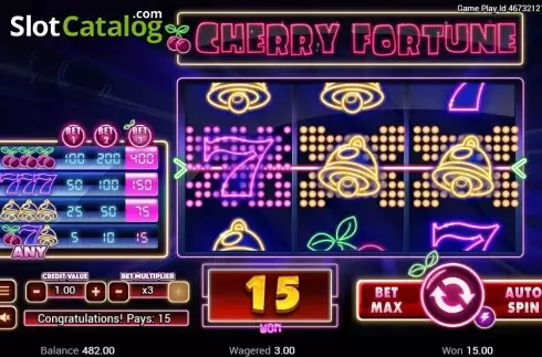 Οθόνη3. Cherry Fortune Κουλοχέρης