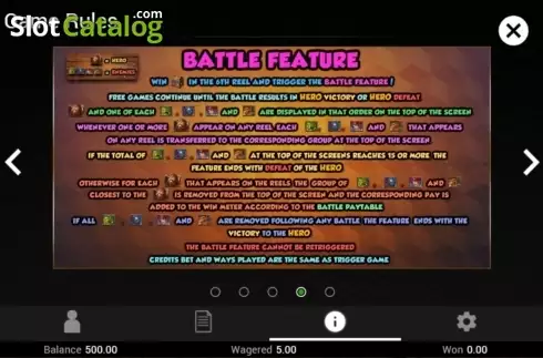 Οθόνη7. Battle Heroes Κουλοχέρης