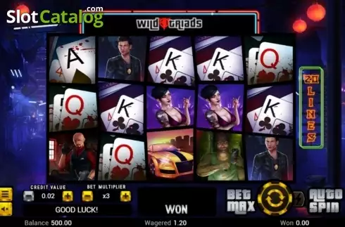 Οθόνη2. Wild Triads Κουλοχέρης 