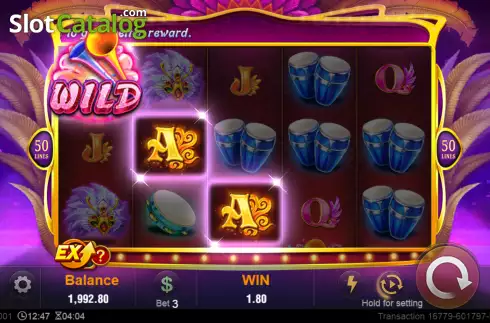 Οθόνη3. Samba (TaDa Gaming) Κουλοχέρης