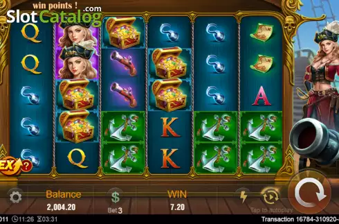 Οθόνη2. Pirate Queen (TaDa Gaming) Κουλοχέρης