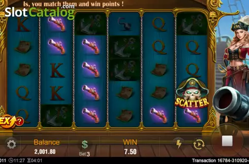 Οθόνη4. Pirate Queen (TaDa Gaming) Κουλοχέρης