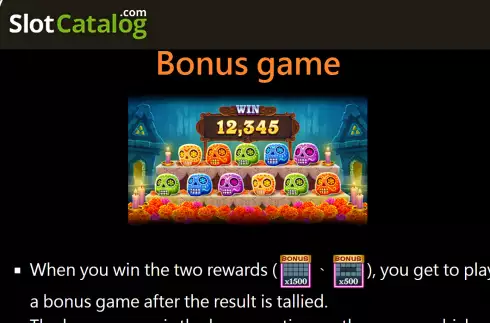 Οθόνη5. Calaca Bingo Κουλοχέρης