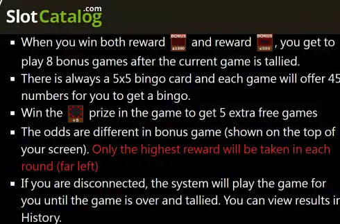 Οθόνη6. Bonus Bingo (TaDa Gaming) Κουλοχέρης