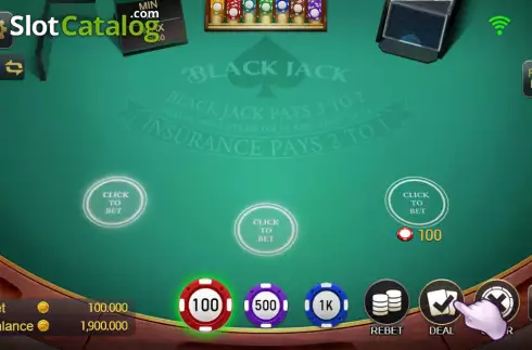 Οθόνη2. Blackjack (TaDa Gaming) Κουλοχέρης