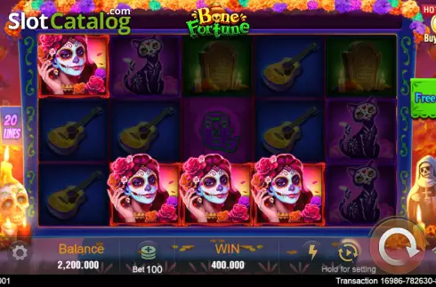 Οθόνη3. Bone Fortune Κουλοχέρης