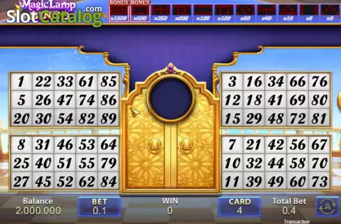 Οθόνη2. Magic Lamp Bingo Κουλοχέρης 