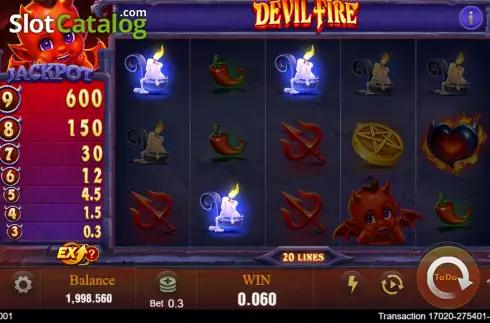 Οθόνη3. Devil Fire Κουλοχέρης