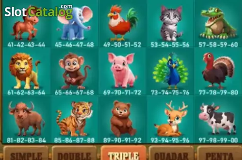 Οθόνη2. Jogo do Bicho (TaDa Gaming) Κουλοχέρης