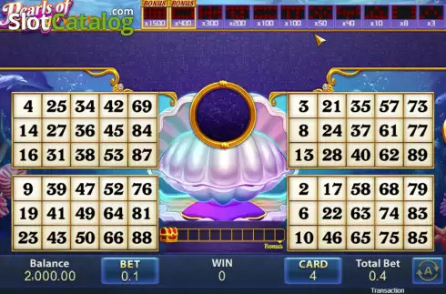 Οθόνη2. Pearls of Bingo Κουλοχέρης