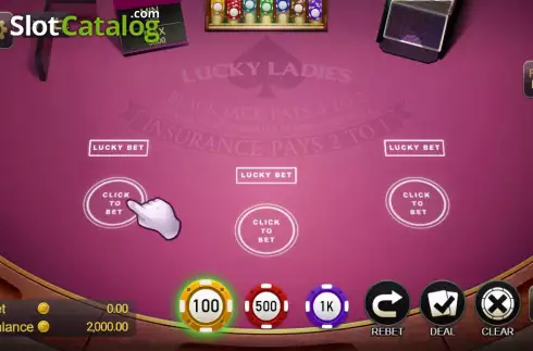 Οθόνη2. Blackjack Lucky Ladies Κουλοχέρης