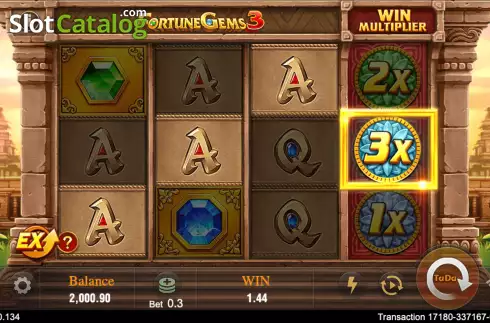 Οθόνη4. Fortune Gems 3 Κουλοχέρης