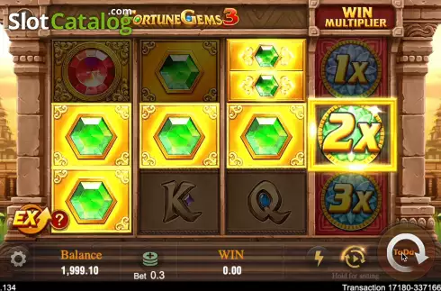 Οθόνη5. Fortune Gems 3 Κουλοχέρης