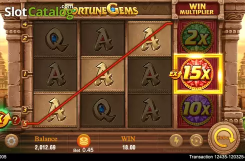 Οθόνη4. Fortune Gems (TaDa Gaming) Κουλοχέρης