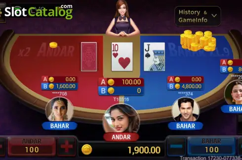 Οθόνη2. Andar Bahar (TaDa Gaming) Κουλοχέρης