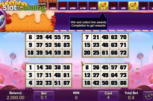 Οθόνη2. Candyland Bingo Κουλοχέρης