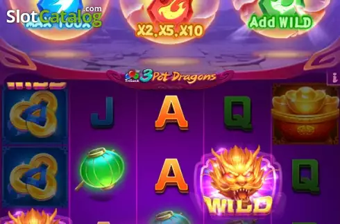 Οθόνη5. 3 Pot Dragons Κουλοχέρης
