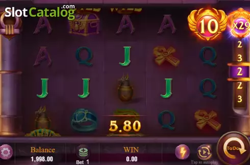 Οθόνη4. Rise of Egypt (TaDa Gaming ) Κουλοχέρης 