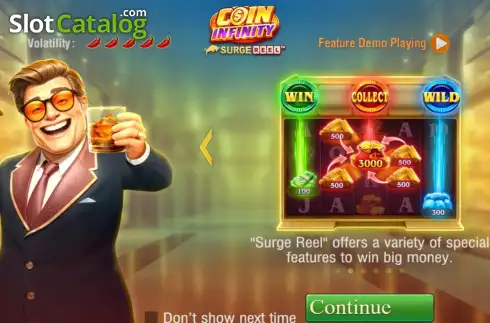 Οθόνη2. Coin infinity Surge Reel Κουλοχέρης