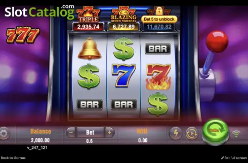 Οθόνη2. Seven Seven Seven (TaDa Gaming) Κουλοχέρης