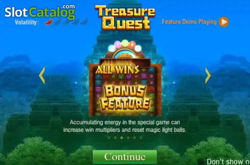Οθόνη2. Treasure Quest (TaDa Gaming) Κουλοχέρης