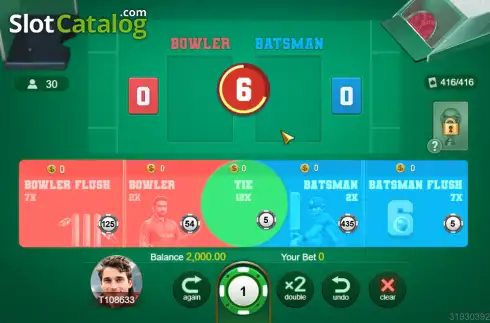 Οθόνη2. Cricket War (TaDa Gaming) Κουλοχέρης 