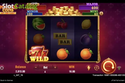 Οθόνη5. Fortune Coins (TaDa Gaming) Κουλοχέρης