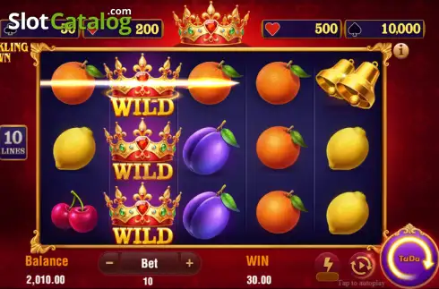 Οθόνη3. 10 Sparkling Crown Κουλοχέρης