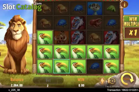 Οθόνη3. Safari Mystery (TaDa Gaming) Κουλοχέρης