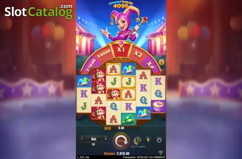 Οθόνη2. Circus Joker 4096 Κουλοχέρης