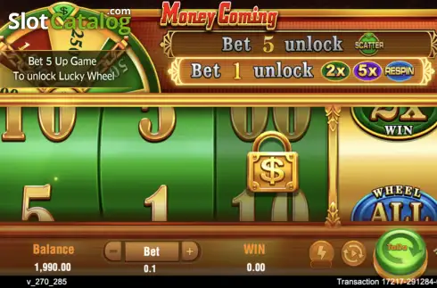 Οθόνη2. Money Coming (TaDa Gaming) Κουλοχέρης