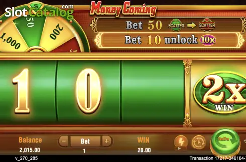 Οθόνη5. Money Coming (TaDa Gaming) Κουλοχέρης