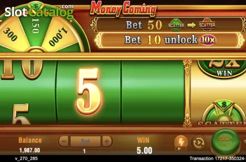 Οθόνη6. Money Coming (TaDa Gaming) Κουλοχέρης