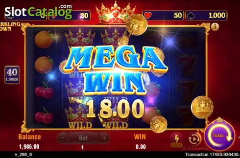 Οθόνη3. 40 Sparkling Crown Κουλοχέρης 