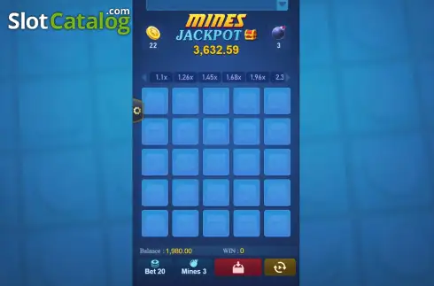Οθόνη2. Mines (TaDa Gaming) Κουλοχέρης