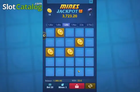 Οθόνη3. Mines (TaDa Gaming) Κουλοχέρης