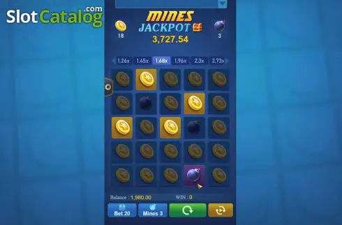 Οθόνη4. Mines (TaDa Gaming) Κουλοχέρης